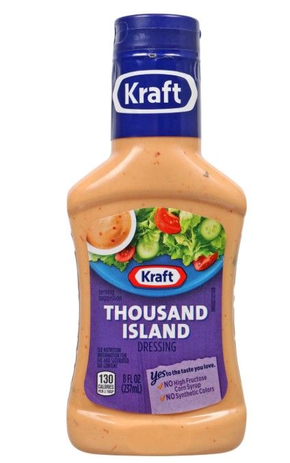Kraft Thousand Island Salad Dressing, 8 oz. Bottles