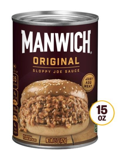 Manwich Original Sloppy Joe Sauce, Canned Sauce, 15 oz
