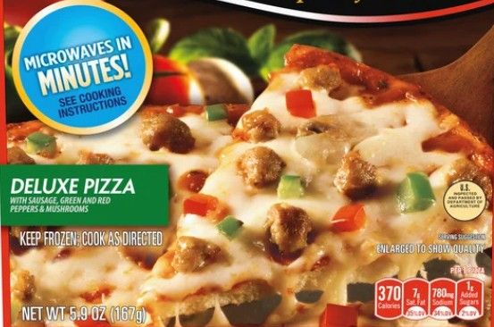 Deluxe Pizza for One, Individual Microwavable Frozen Pizza