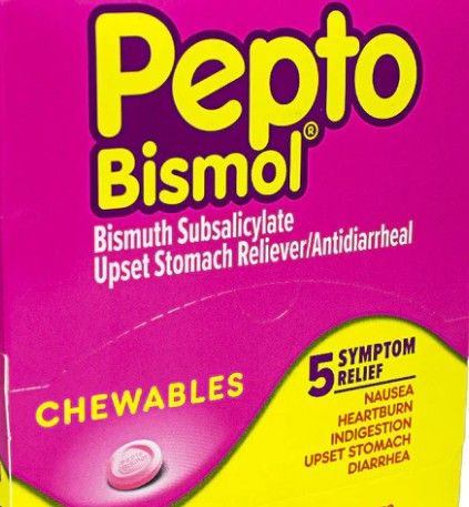 PEPTO BISMOL CHEWABLES 4 PACK PACKET