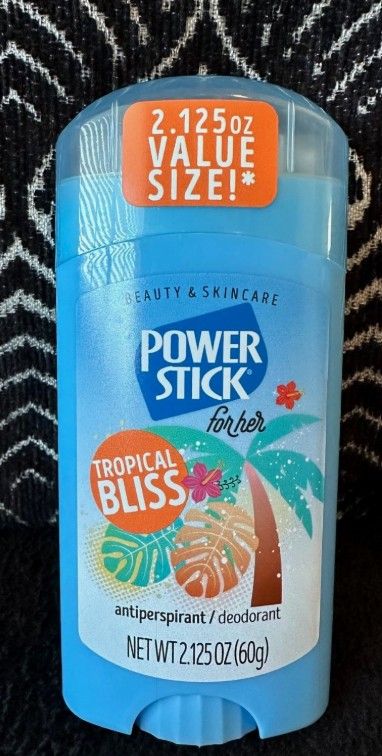 POWER STICK FOR HER TROPICAL BLISS SOILD WHITE DEODORANT 2.125oz