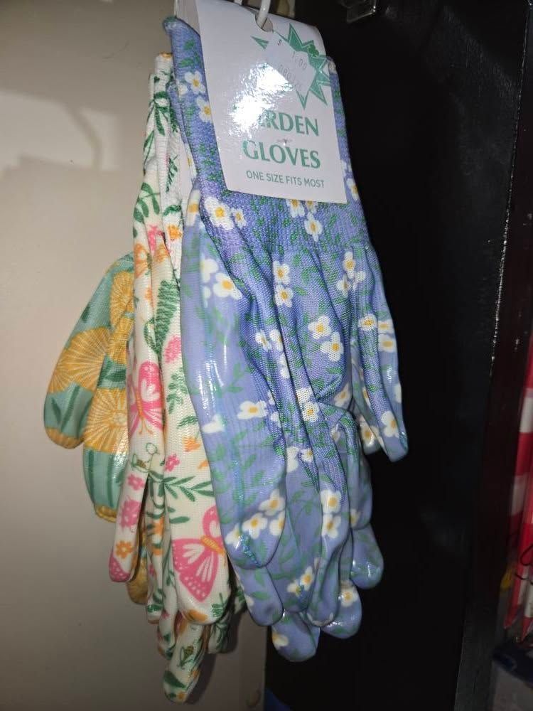GARDEN GLOVES FLORAL DESIGN ONESIZE