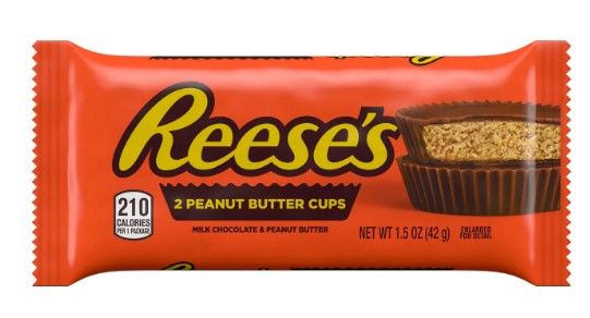 Reese's Milk Chocolate Peanut Butter Cups Candy, Pack 1.5 oz