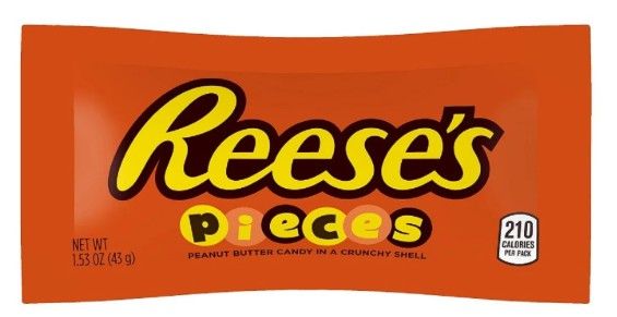 REESE'S PIECES Peanut Butter Candy Bags, 1.53 oz
