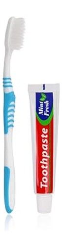 TOOTHBRUSH AND PASTE PACKET