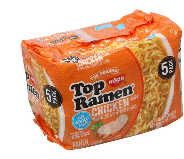 Nissin Top Ramen Chicken-Flavored Noodle Soup, 5-ct. Pack