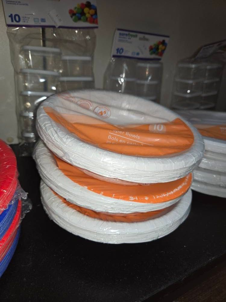 WHITE PAPER PLATES SUPER HEAVY DUTY 8" 10CT