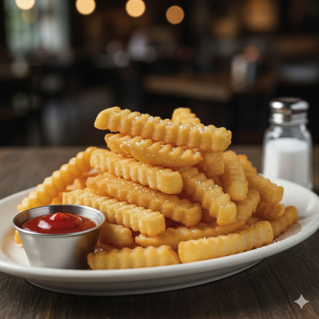 Side of Crinkle Cut French Fries