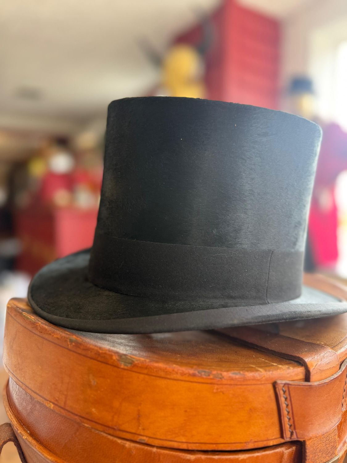Vtg Top Hat w/Box Boston