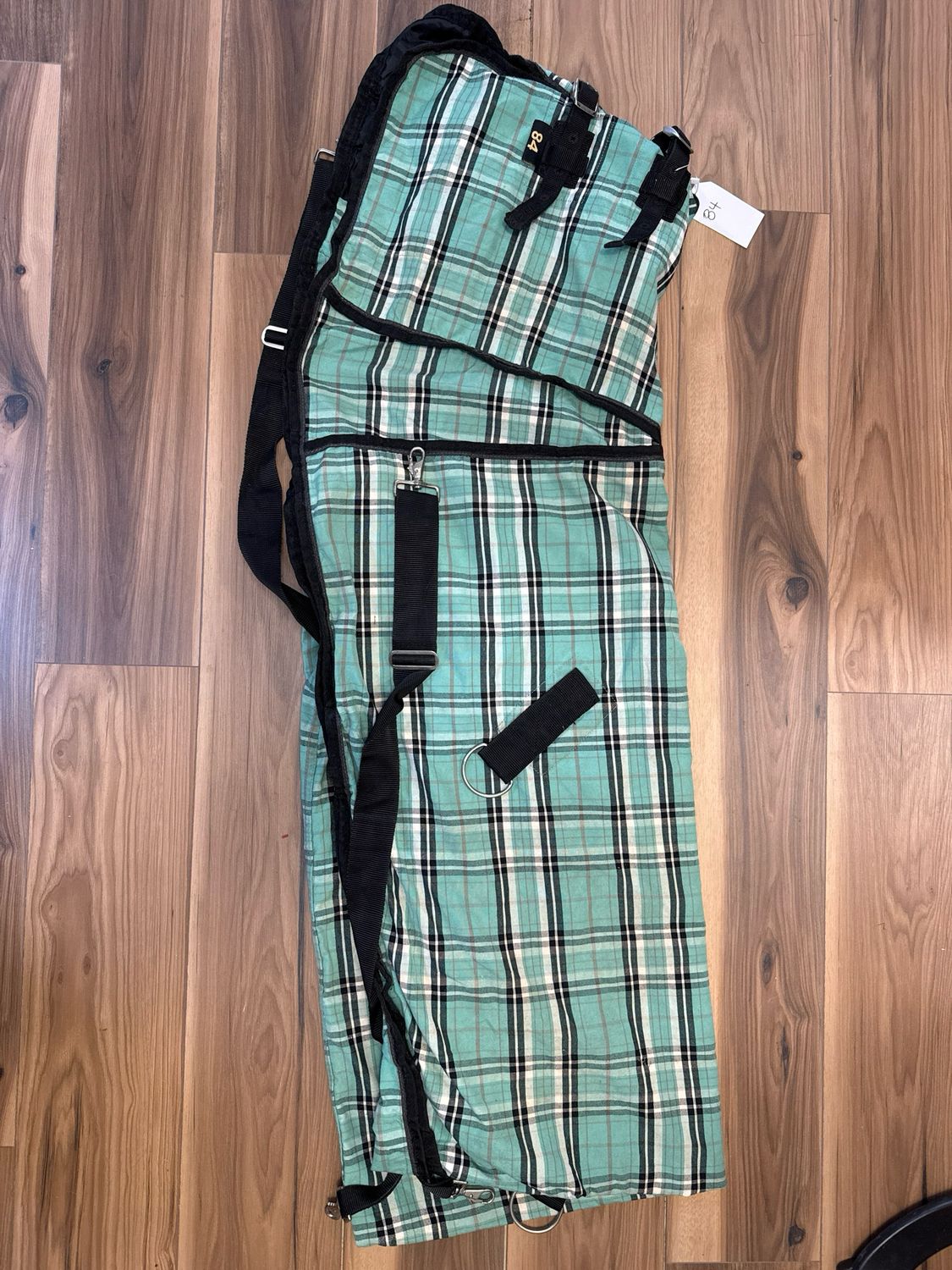 Kensington Stable Sheet 84 Light Green  Plaid