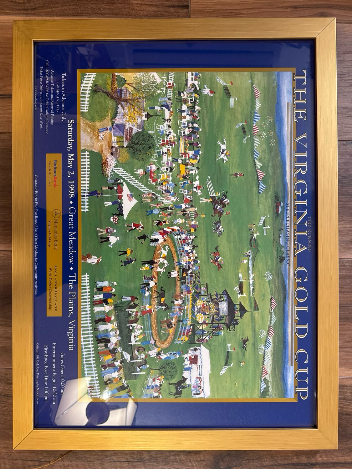 VA Gold Cup Poster Framed 1998