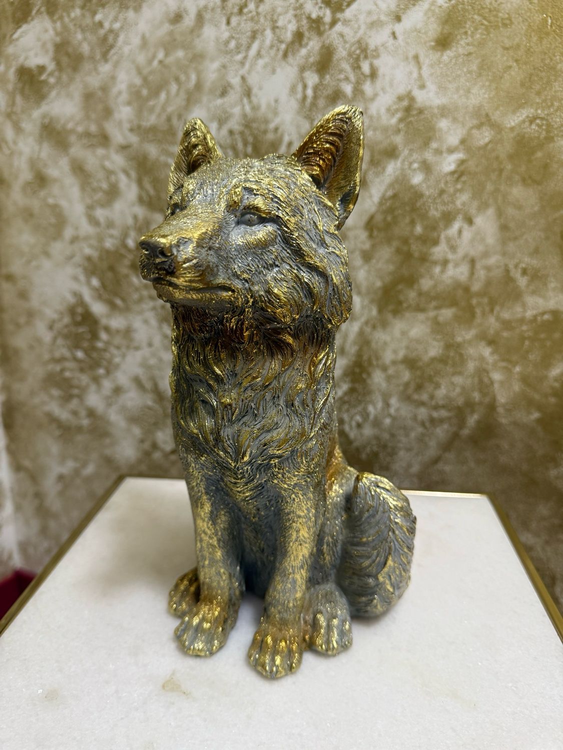 Gold Fox Statue