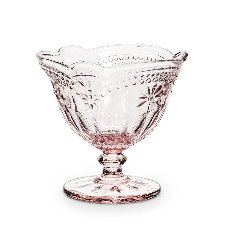 Desiree Transparent Flower Pedestal Dessert Dish
