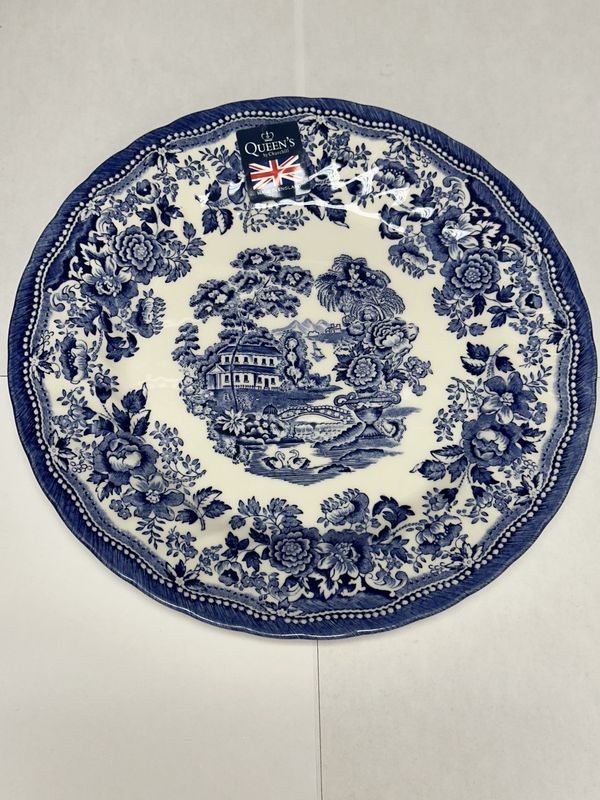 Plate - Salad - Blue floral