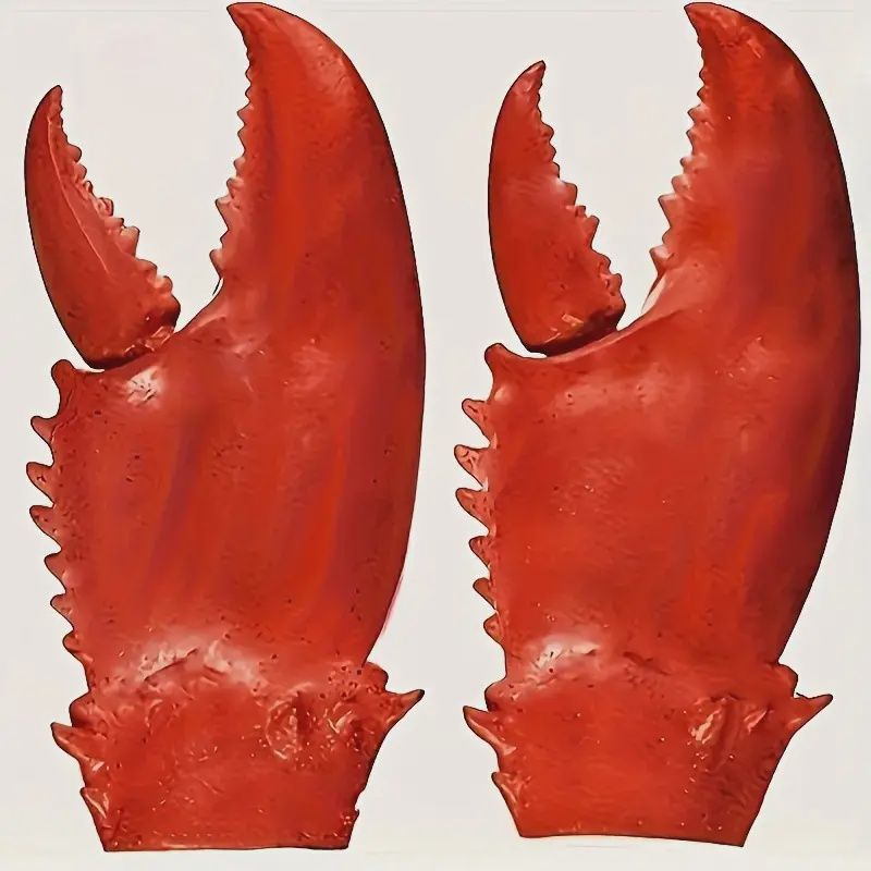 2pcs Cute Crab Claw Latex Gloves