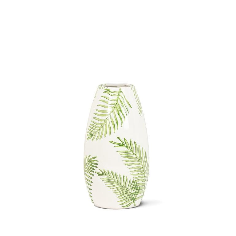 Vase - Fern Print - 9inch