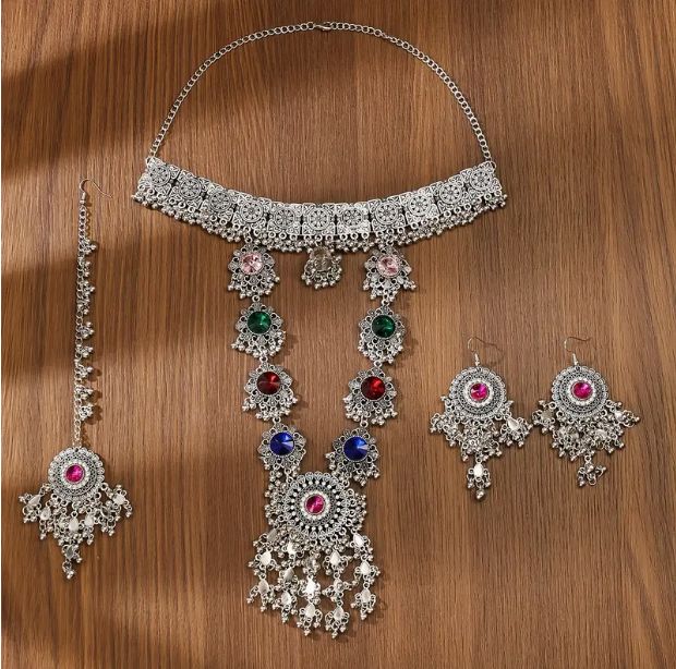 Stylish Bridal Oxidized Necklace