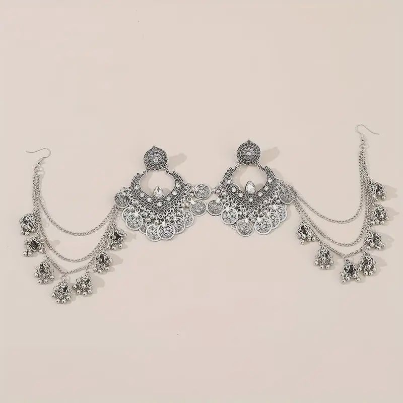 Water Drop-shaped Ethnic Earrings