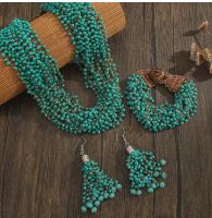 Bohemian Style Beaded Earrings - Handmade Craftsmanship