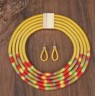 Yellow Ethnic Handmade Bohemian Earrings