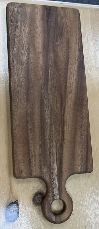 ABB Cheese Board Rect Wood W/T Loop Handle