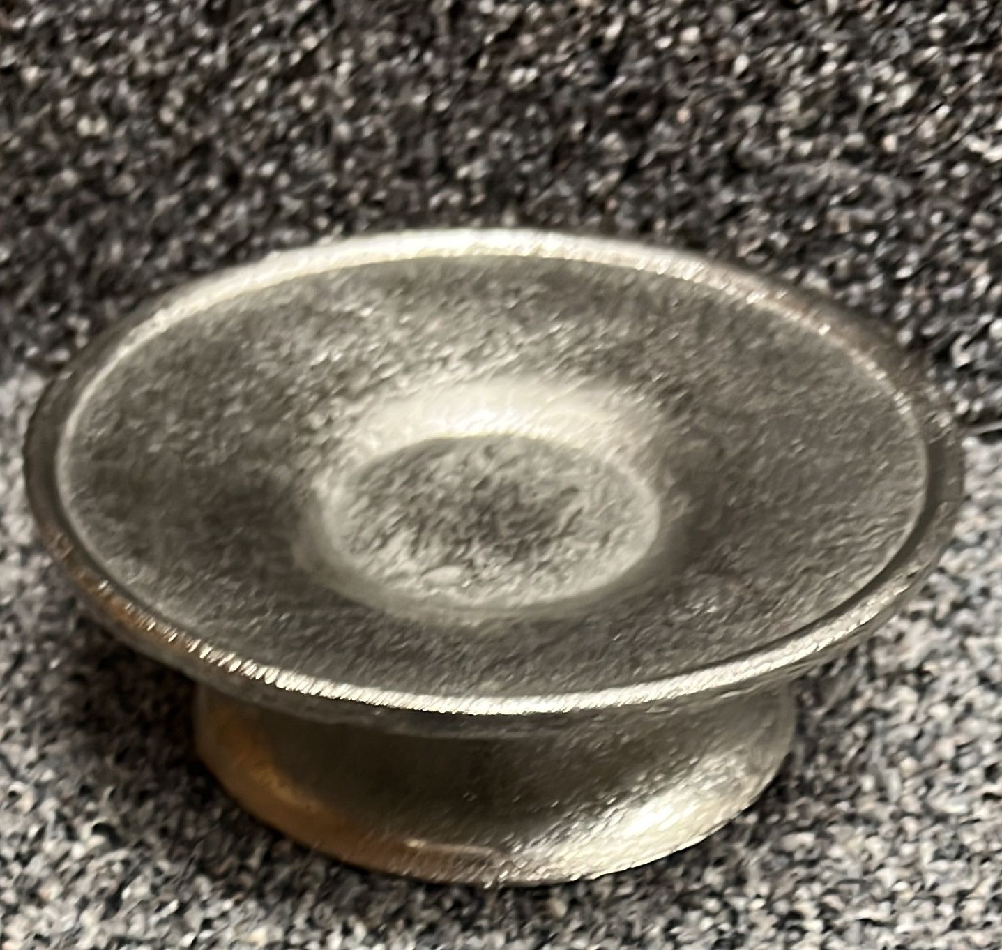 ABB Candle Holder Pill Low Silver