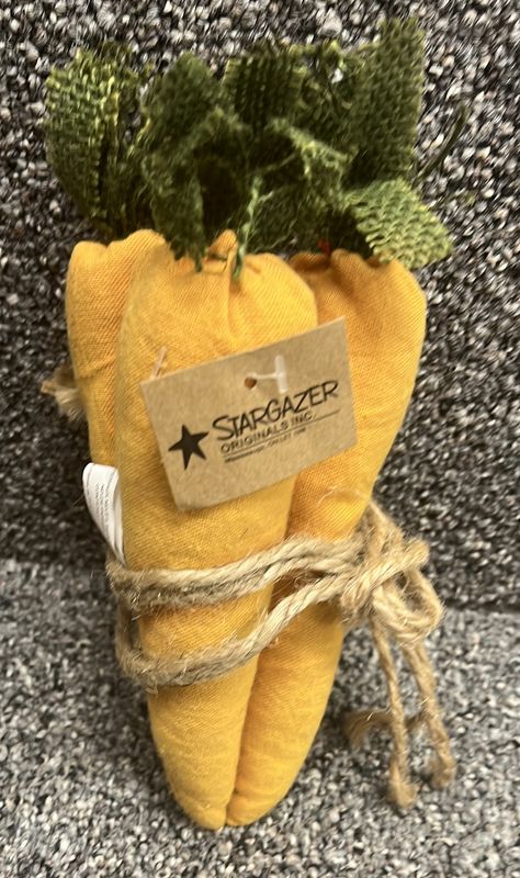 Decorative Fabric Carrot Set of 3