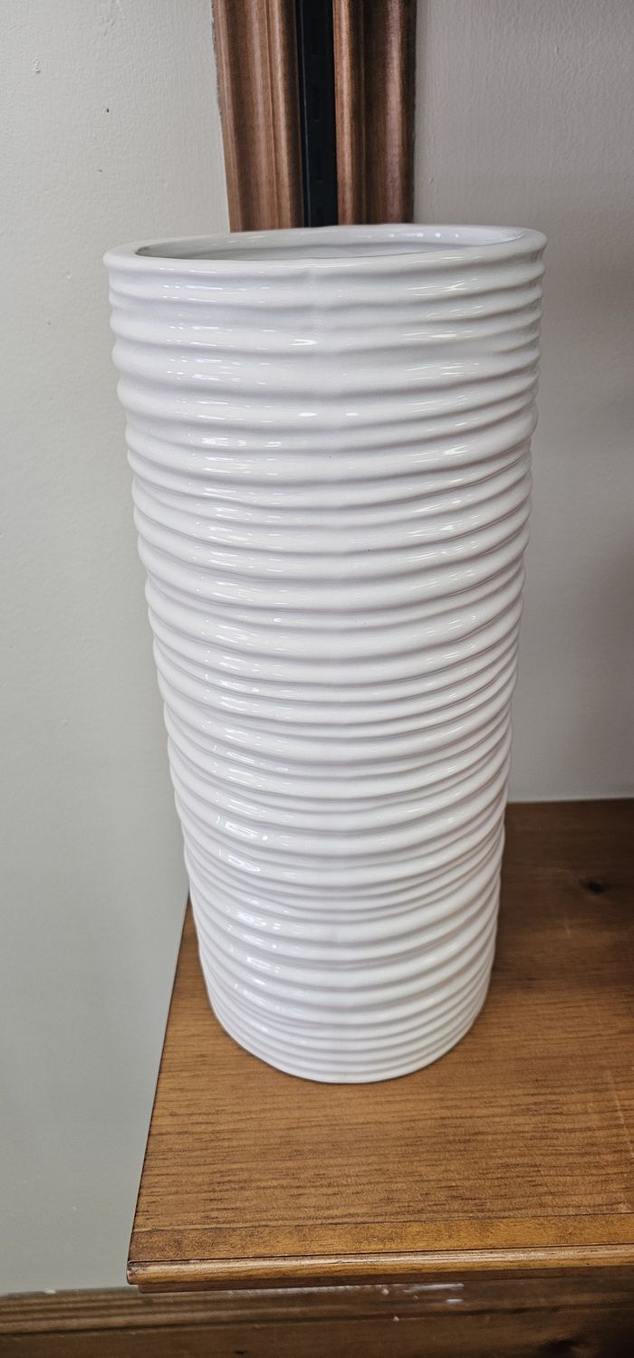 Large white vase