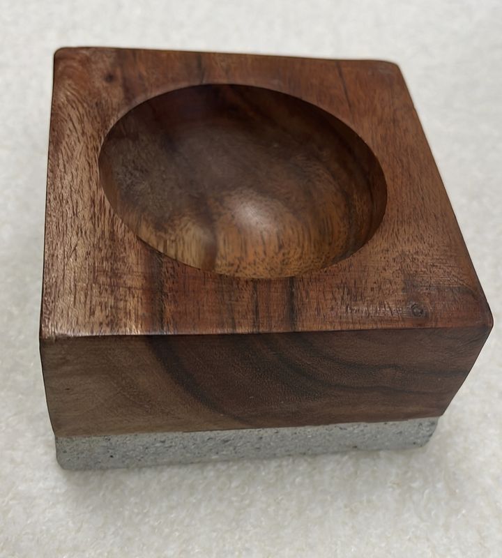 Karma Wood Pinch Pot Stonebase