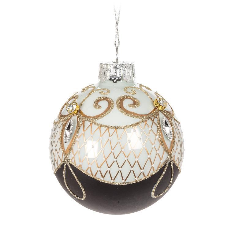 Fancy Cameo Ball Ornament