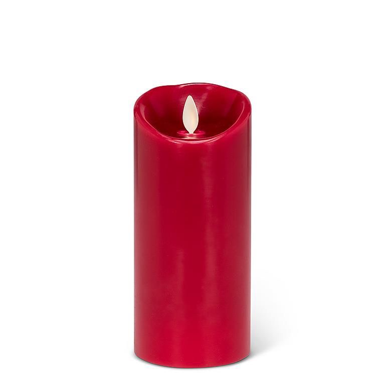 Large Red Reallite Candle 3x6.5"