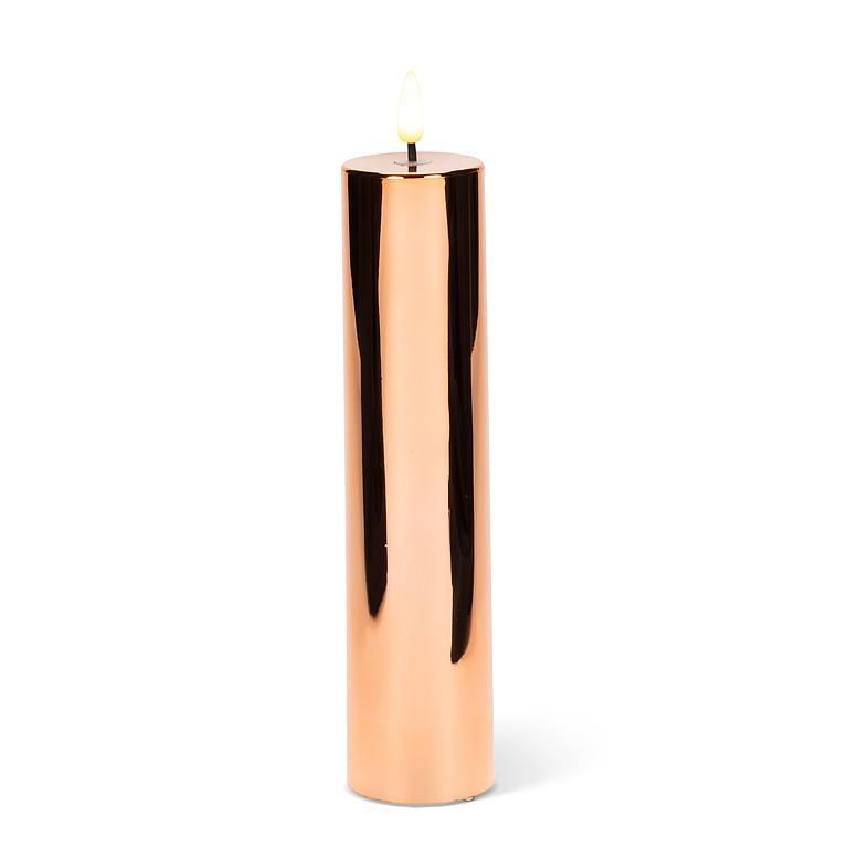 Gold Metallic LED Pillar, Size: Large