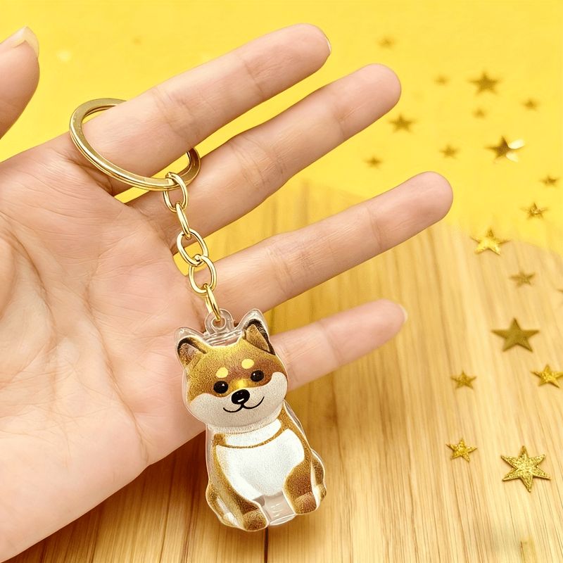 Dog Keychain Transparent