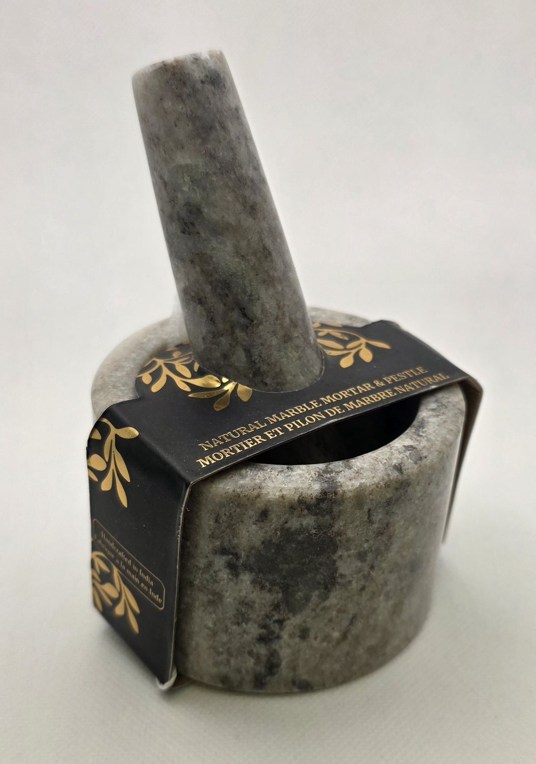 Small Mortar Pestle - Natural Marble