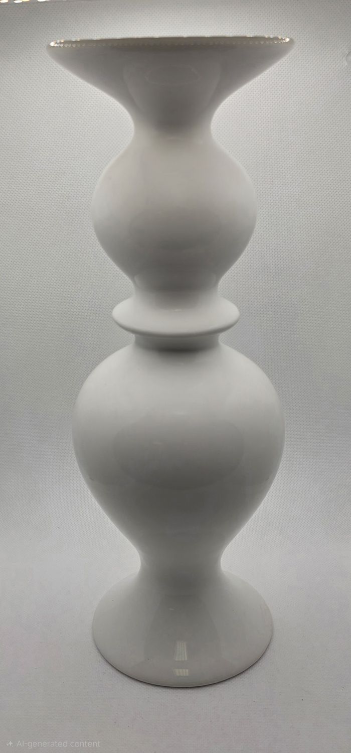 ABB White Candle Holder