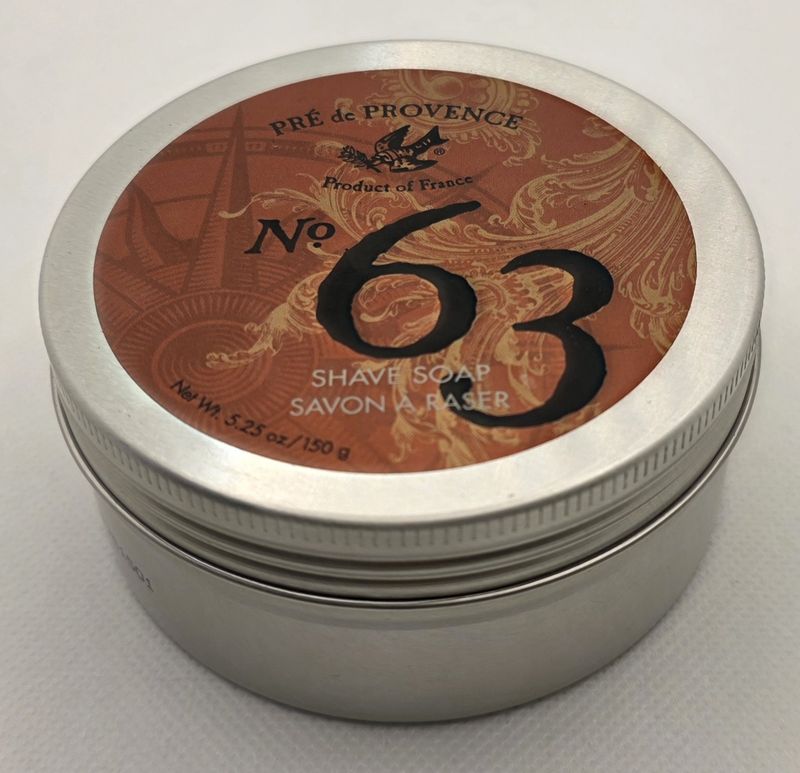 No.63 Shave soap w/t tin 150g