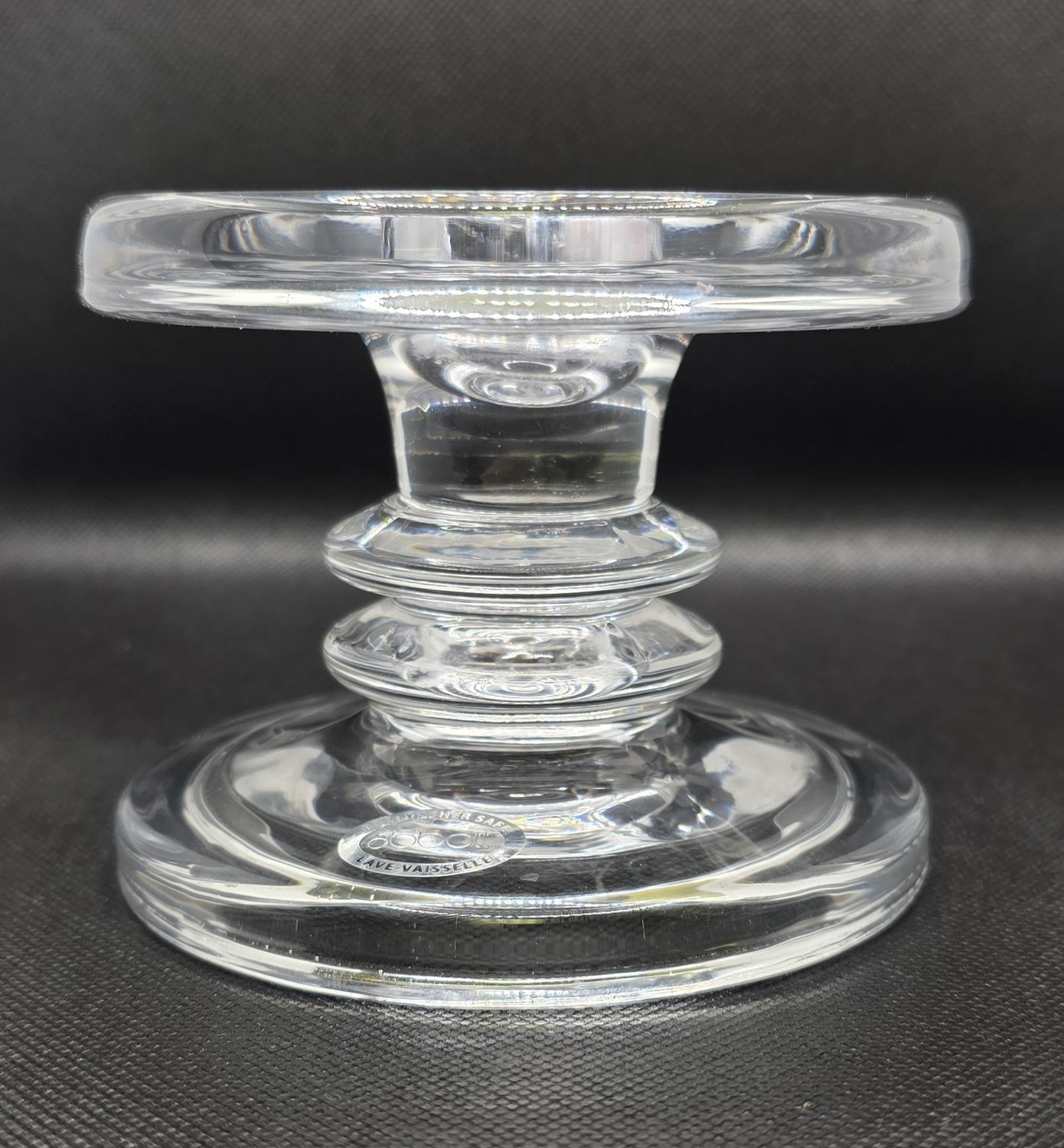 ABB Candle Holder Glass Reversible