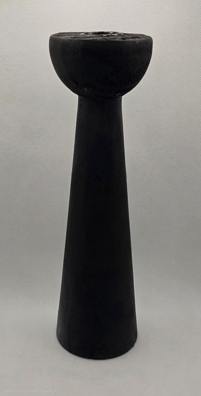 FT Large Black Candle Holder