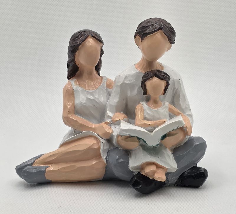 Figurine - Family - Hand Painted Bonding