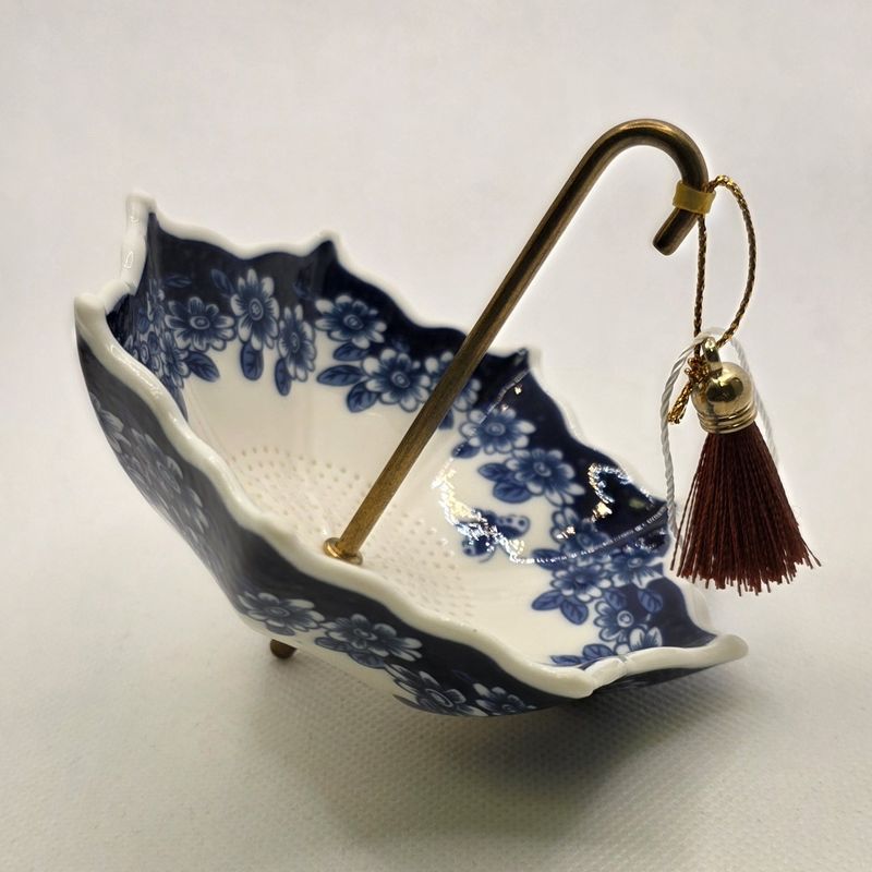 Ceramic Blue and White 1pc Porcelain Umbrel