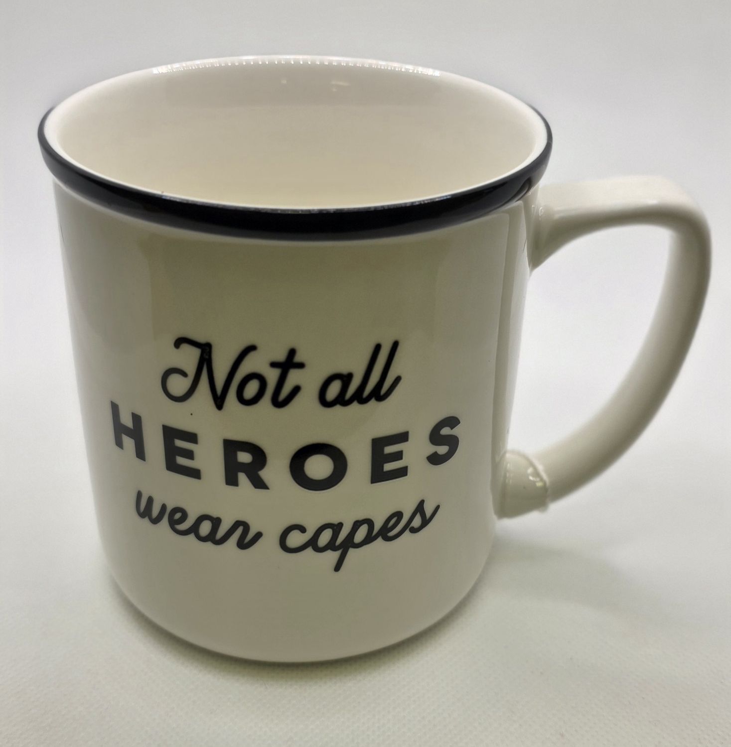 Not All Heroes Text Mug 14oz