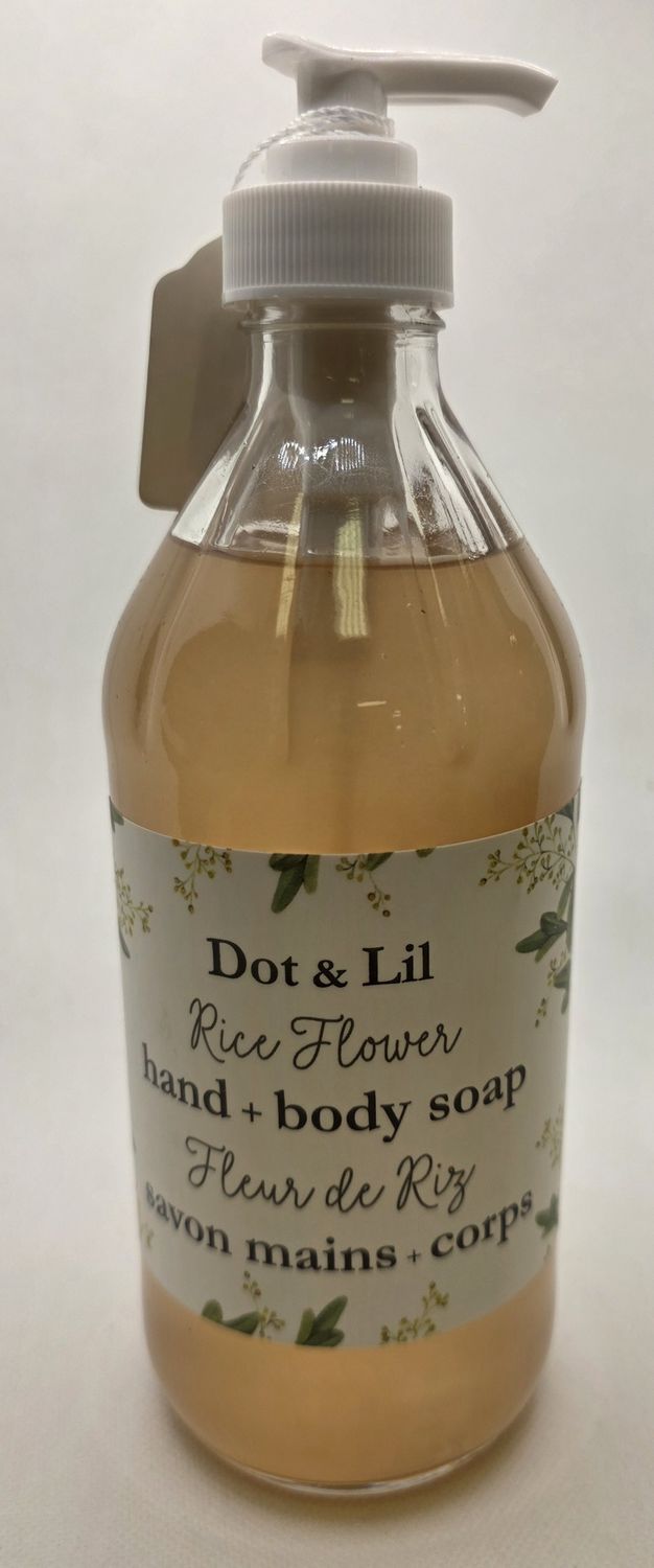 DAL Liquid Hand + Body Soap, Scent: Rice Flower