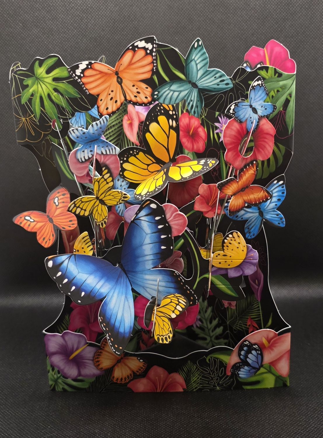 Butterfly swing card