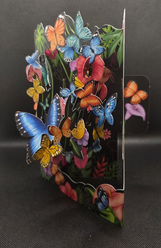 Butterfly swing card