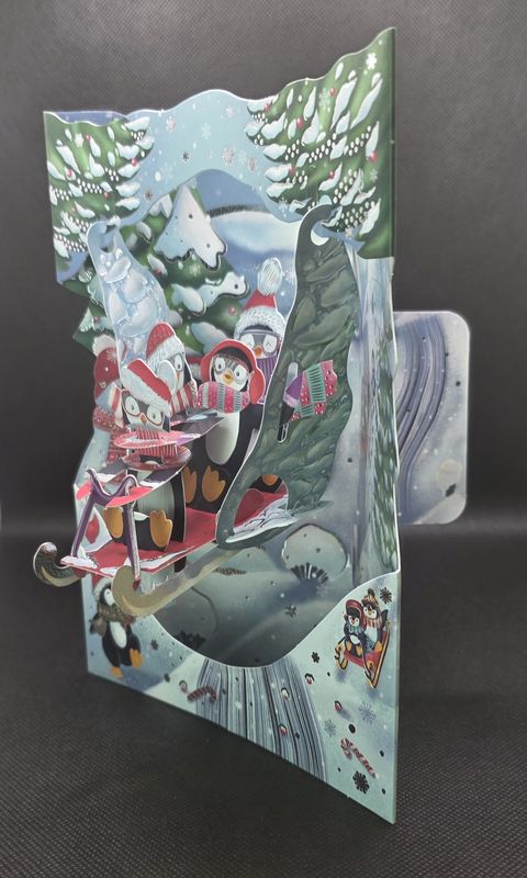Penguin Swing Card