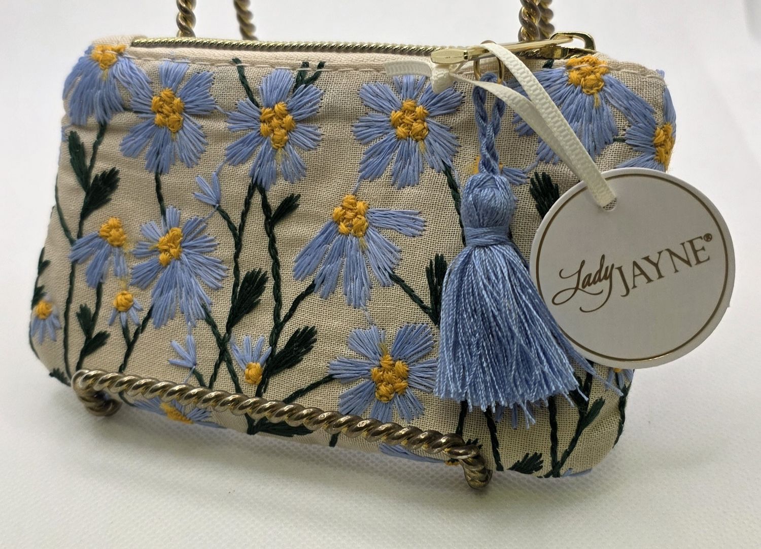 Flower Fabric Pouch, Pattern: Sweet Boutique Periwinkle