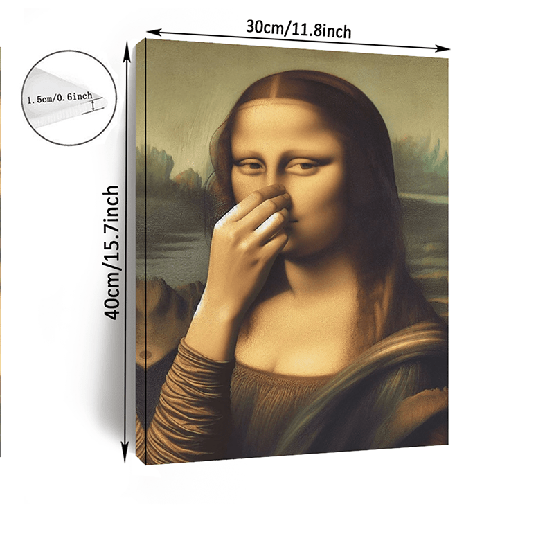 Funny Mona Lisa Canvas Art