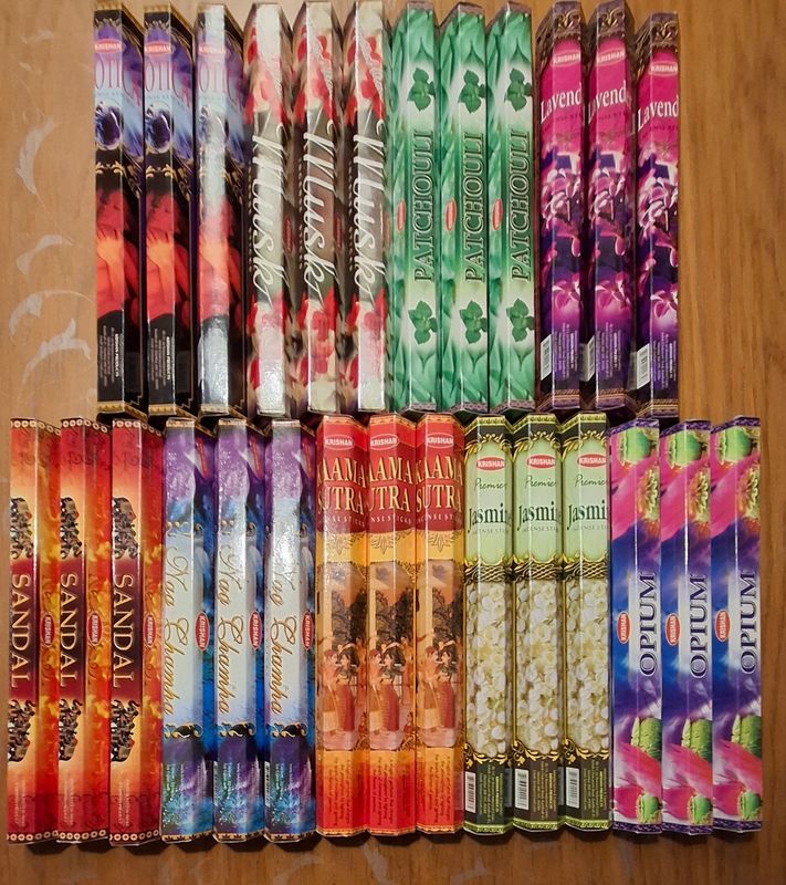 27 doosjes wierook voor 20 € incl. bezorgen.