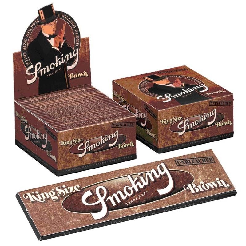 Smoking Brown King Size Slim - 50x