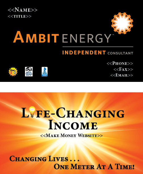 NEW AE TEAM TNT MAKE MONEY Business Cards (1,000)